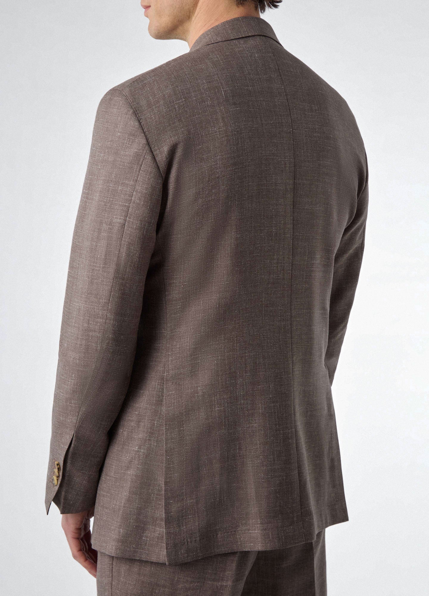 Don Wool/Silk/Linen Suit - Taupe Berg & Berg