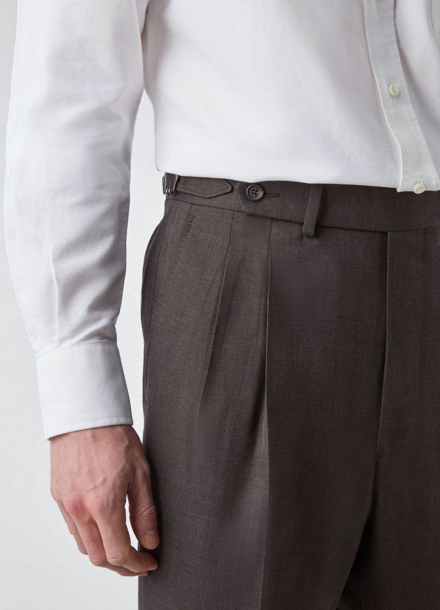 Don Wool/Silk/Linen Suit - Brown Berg & Berg