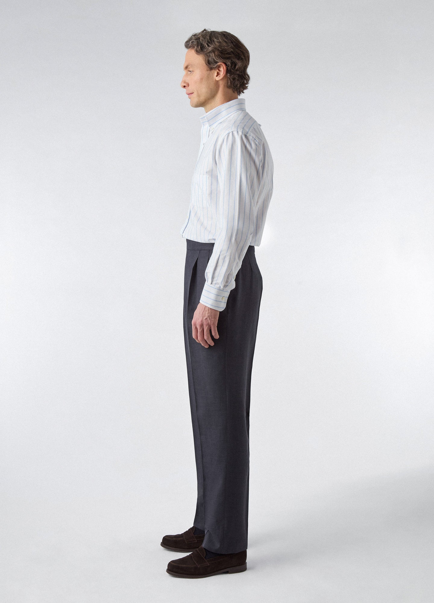 Don Wool/Silk/Linen Suit - Navy Berg & Berg