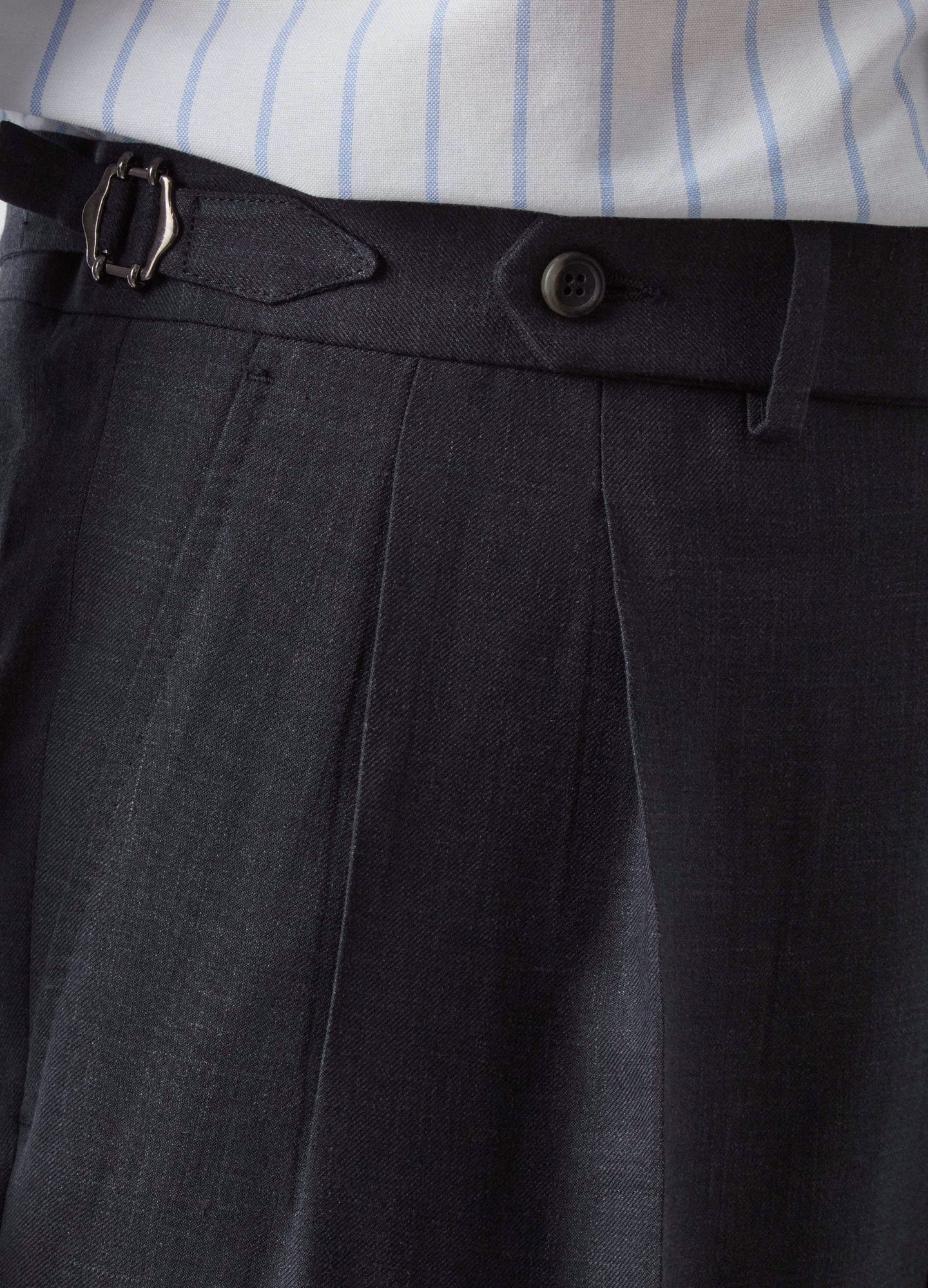 Don Wool/Silk/Linen Suit - Navy Berg & Berg