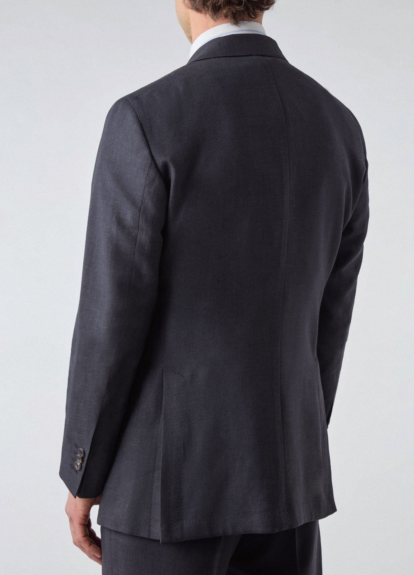 Don Wool/Silk/Linen Suit - Navy Berg & Berg
