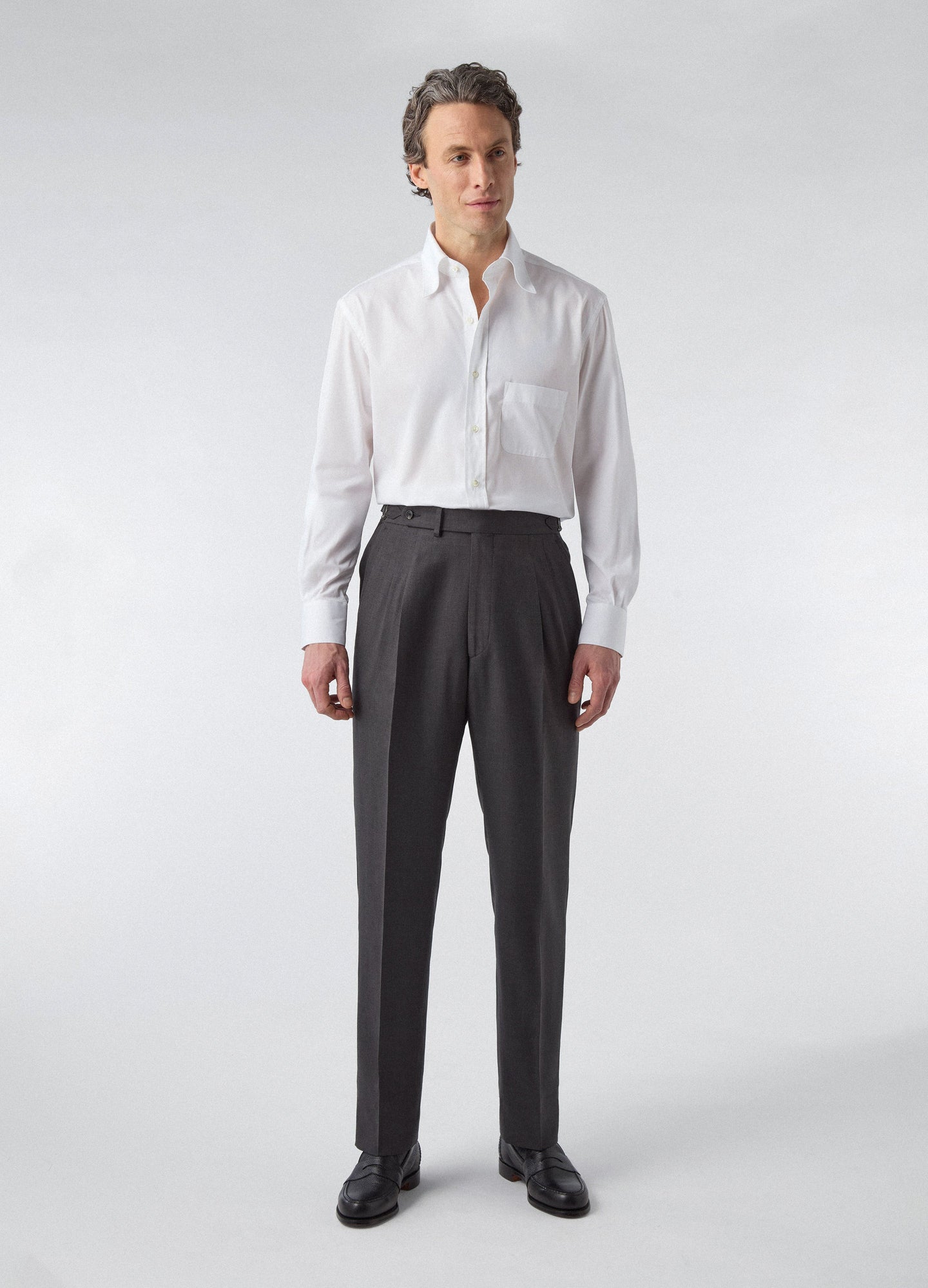 Don Wool/Silk/Linen Suit - Black Berg & Berg