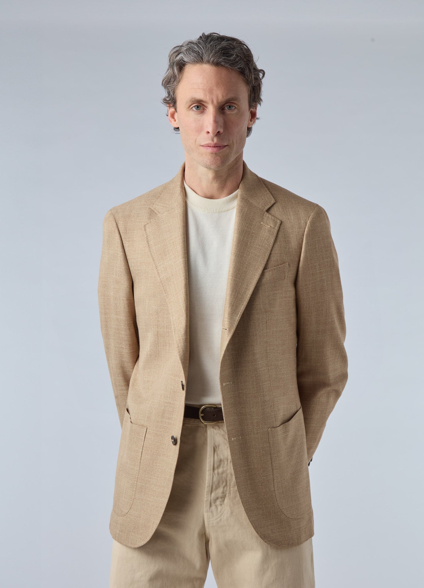 Don Sport Bamboo Hopsack Jacket - Sand Berg & Berg