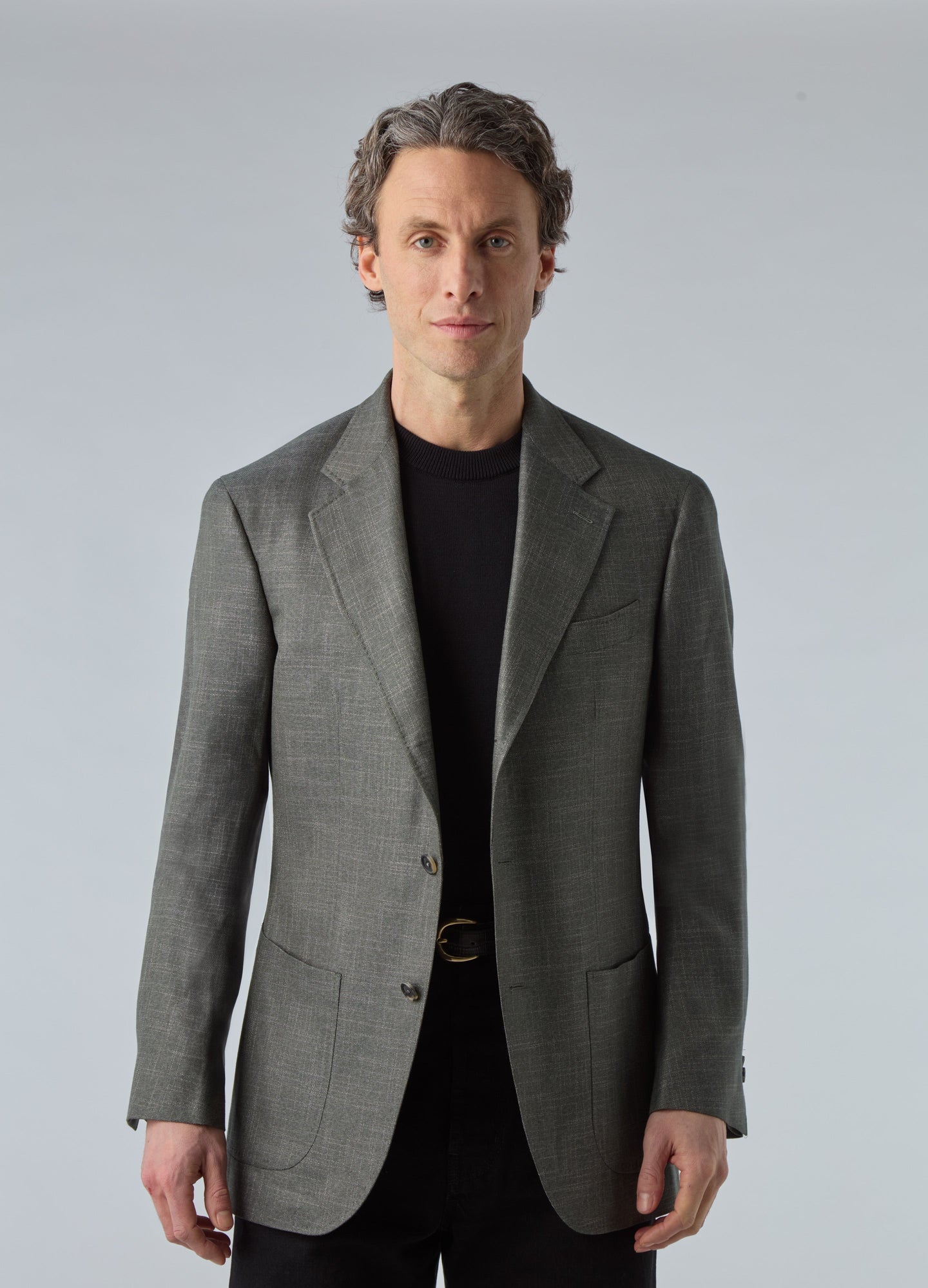 Don Sport Bamboo Hopsack Jacket - Moss Green Berg & Berg