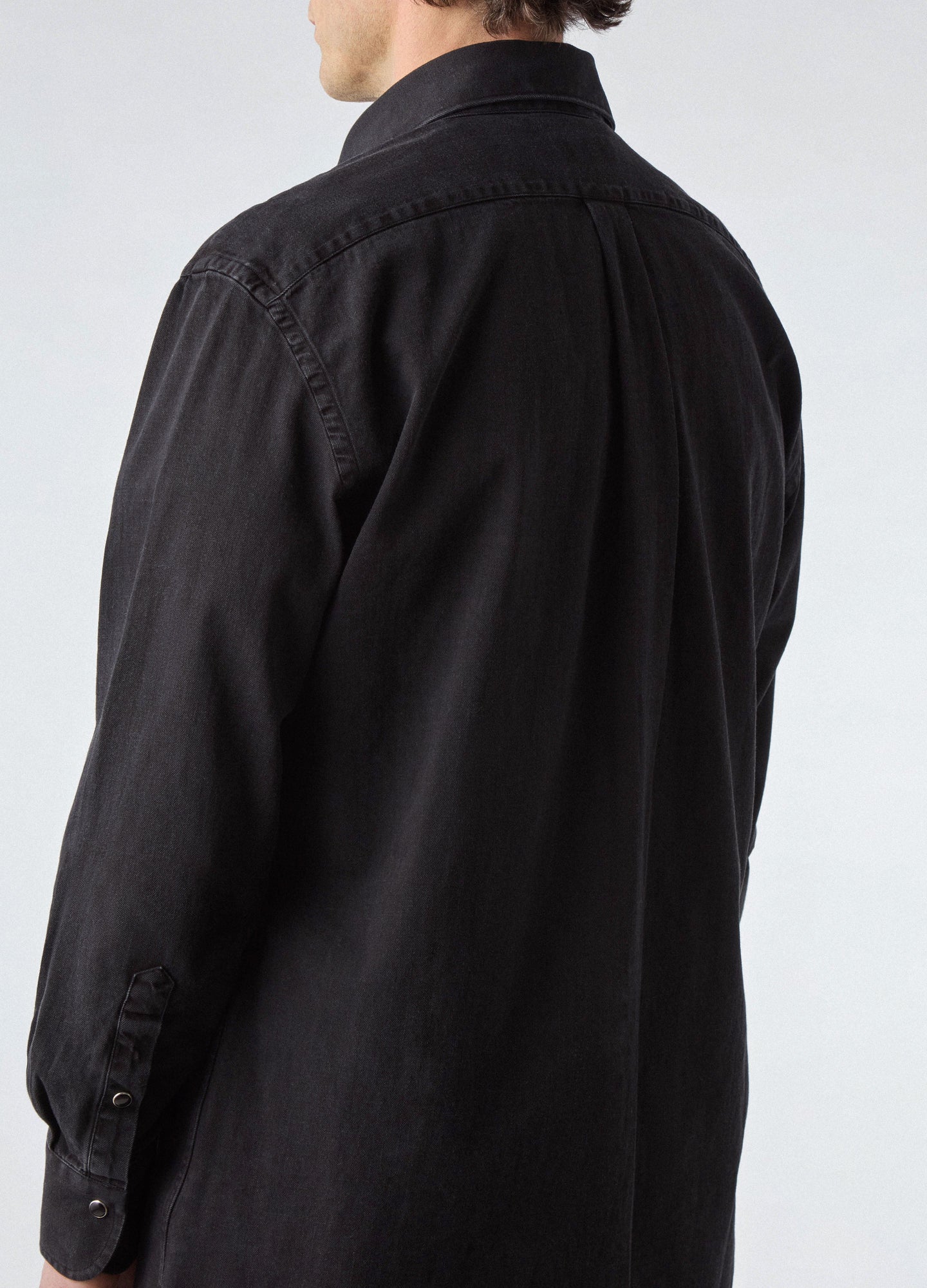 Fernando Western Shirt - Washed Black | Berg & Berg
