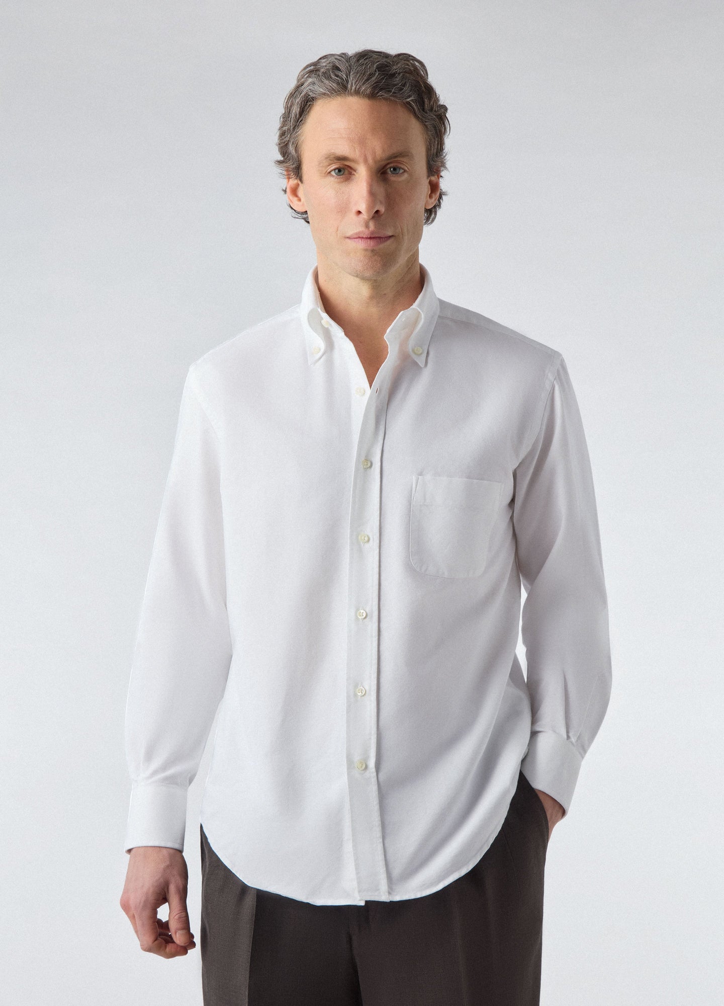 Ferdinand Oxford Button Down Shirt - White | Berg & Berg