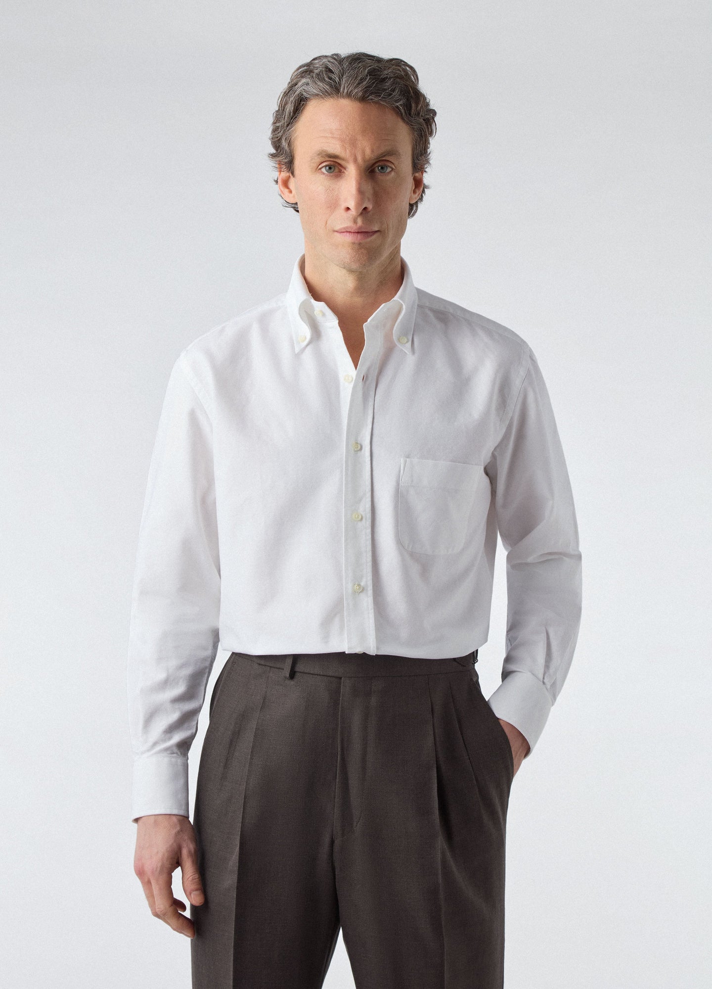 Ferdinand Oxford Button Down Shirt - White | Berg & Berg