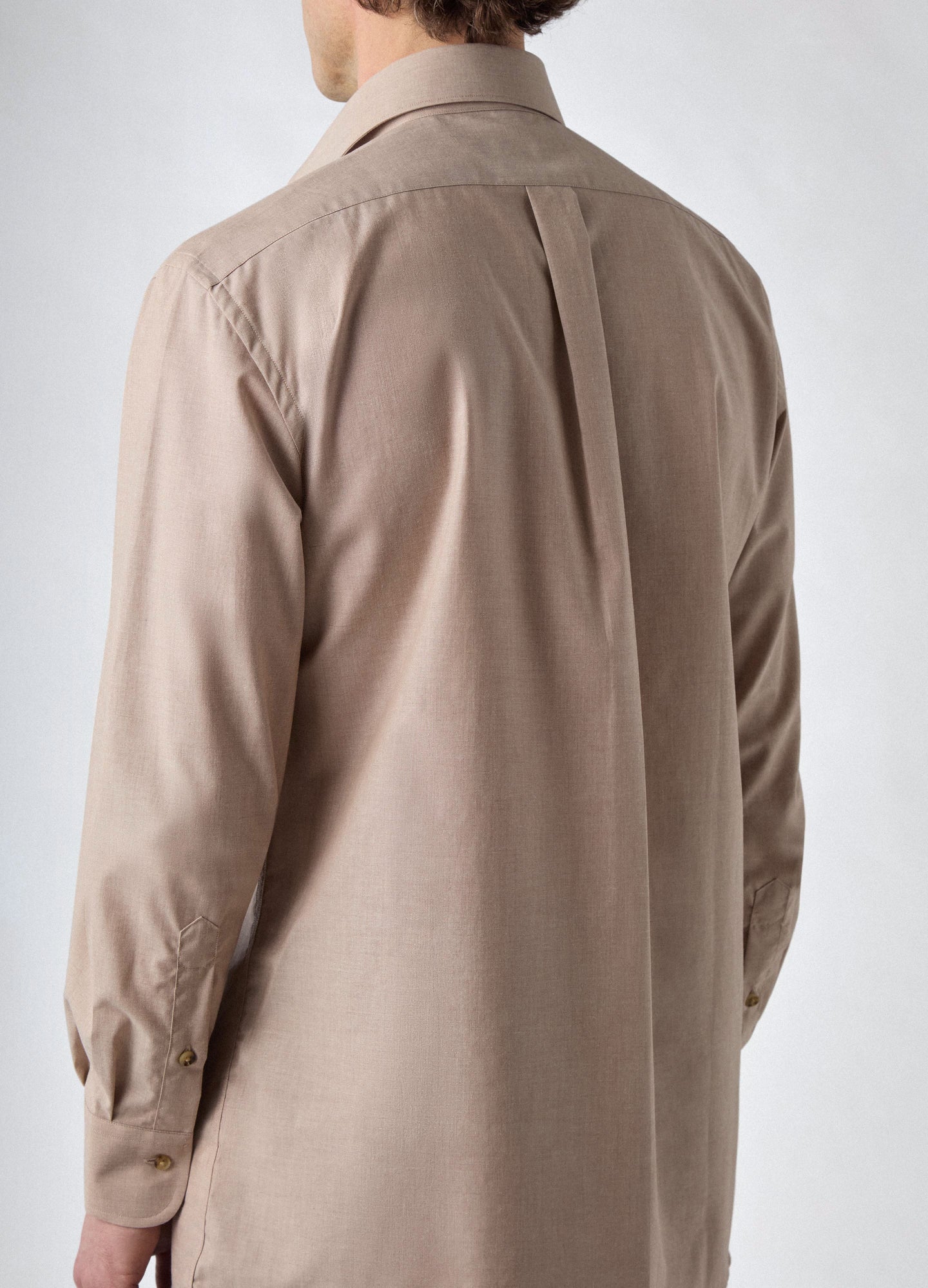 Francois Cotton/Lama Shirt - Beige | Berg & Berg