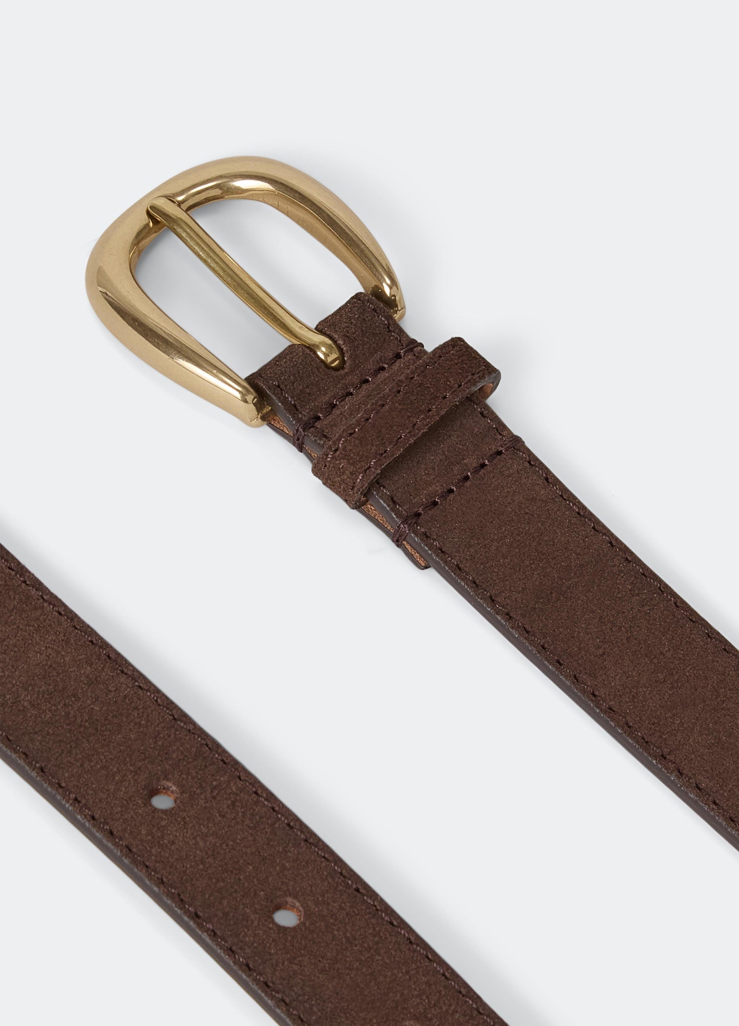 Suede Belt - Dark Brown Berg & Berg