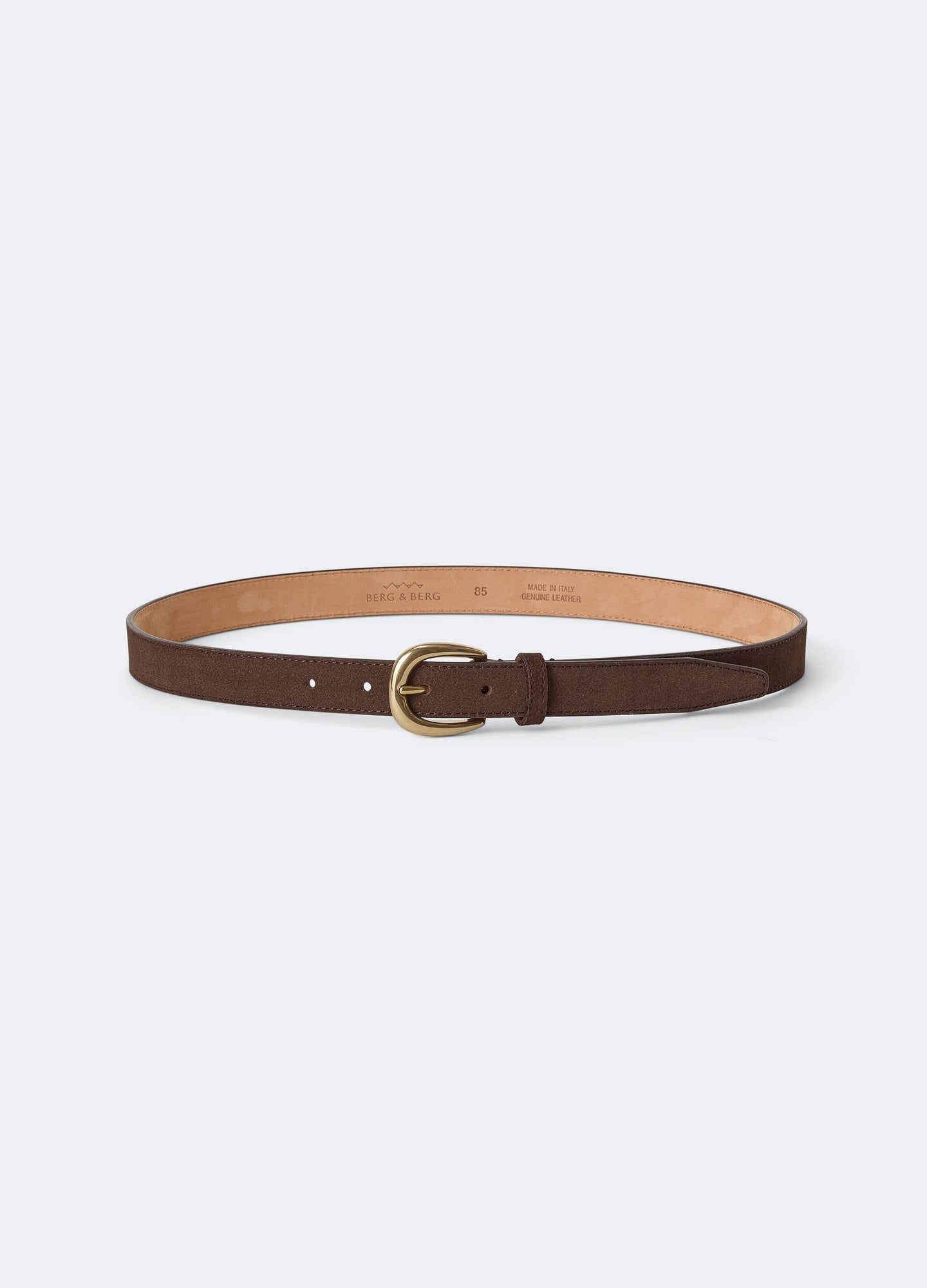 Suede Belt - Dark Brown Berg & Berg