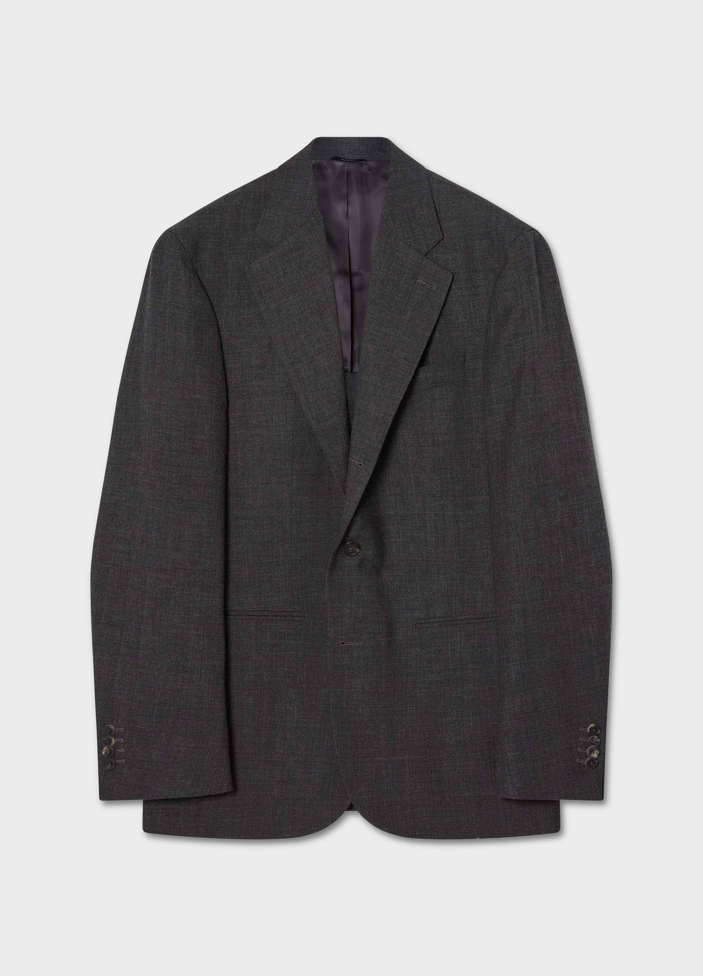 Don High Twist Suit Jacket - Mid Grey Berg & Berg