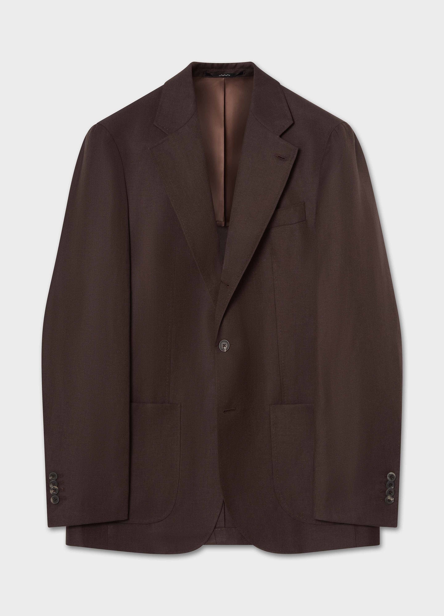 Don Sport Wool/Linen Suit Jacket - Brown Berg & Berg