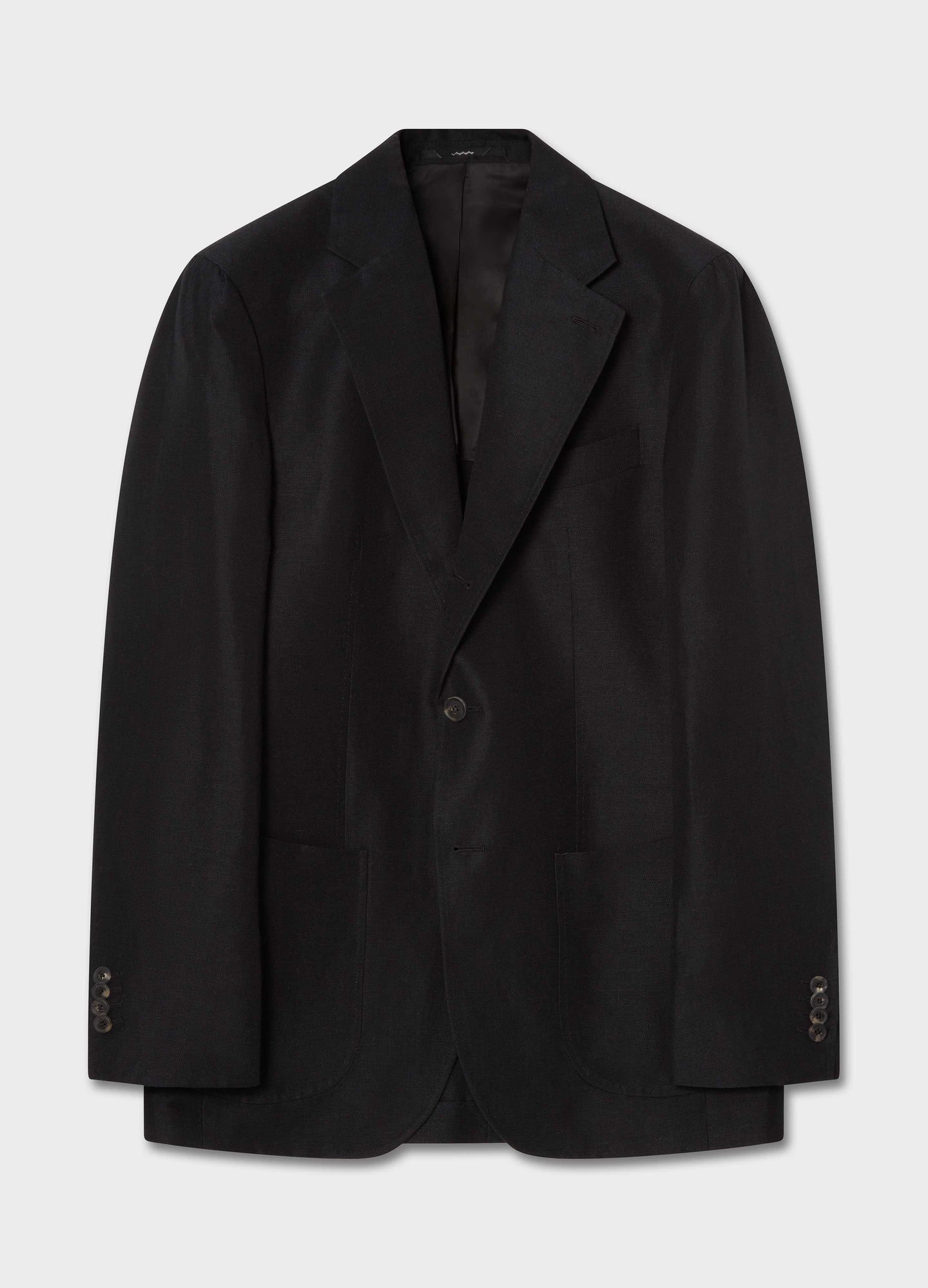 Don Sport Wool/Linen Suit Jacket - Black Berg & Berg