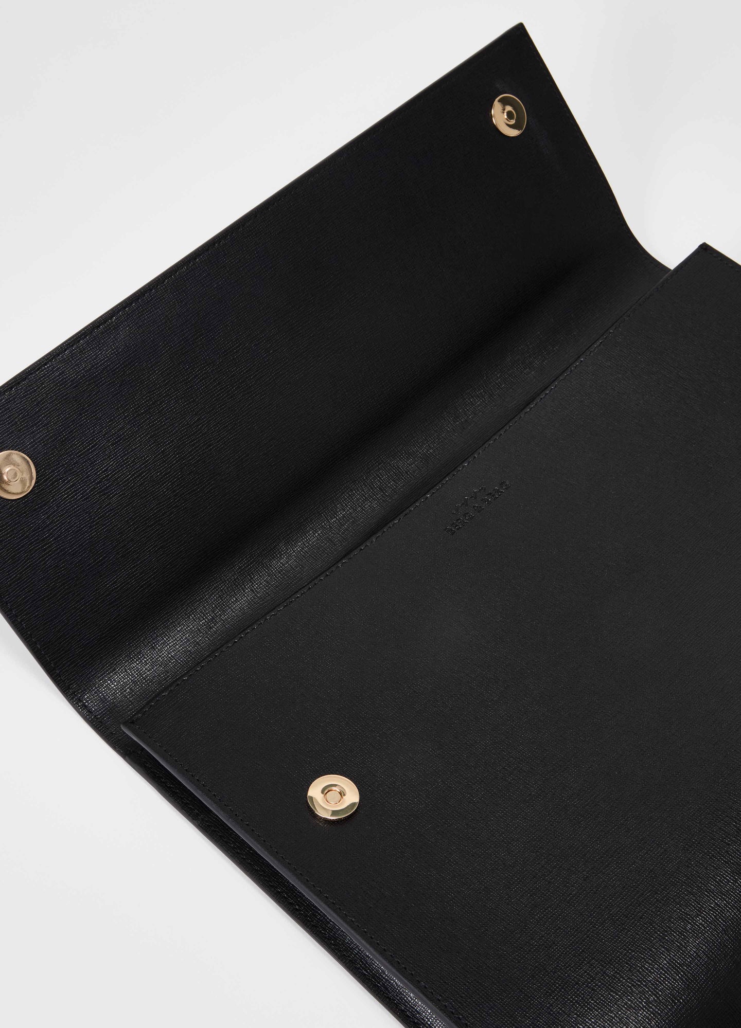 Saffiano Leather Laptop Portfolio - Black Berg&Berg
