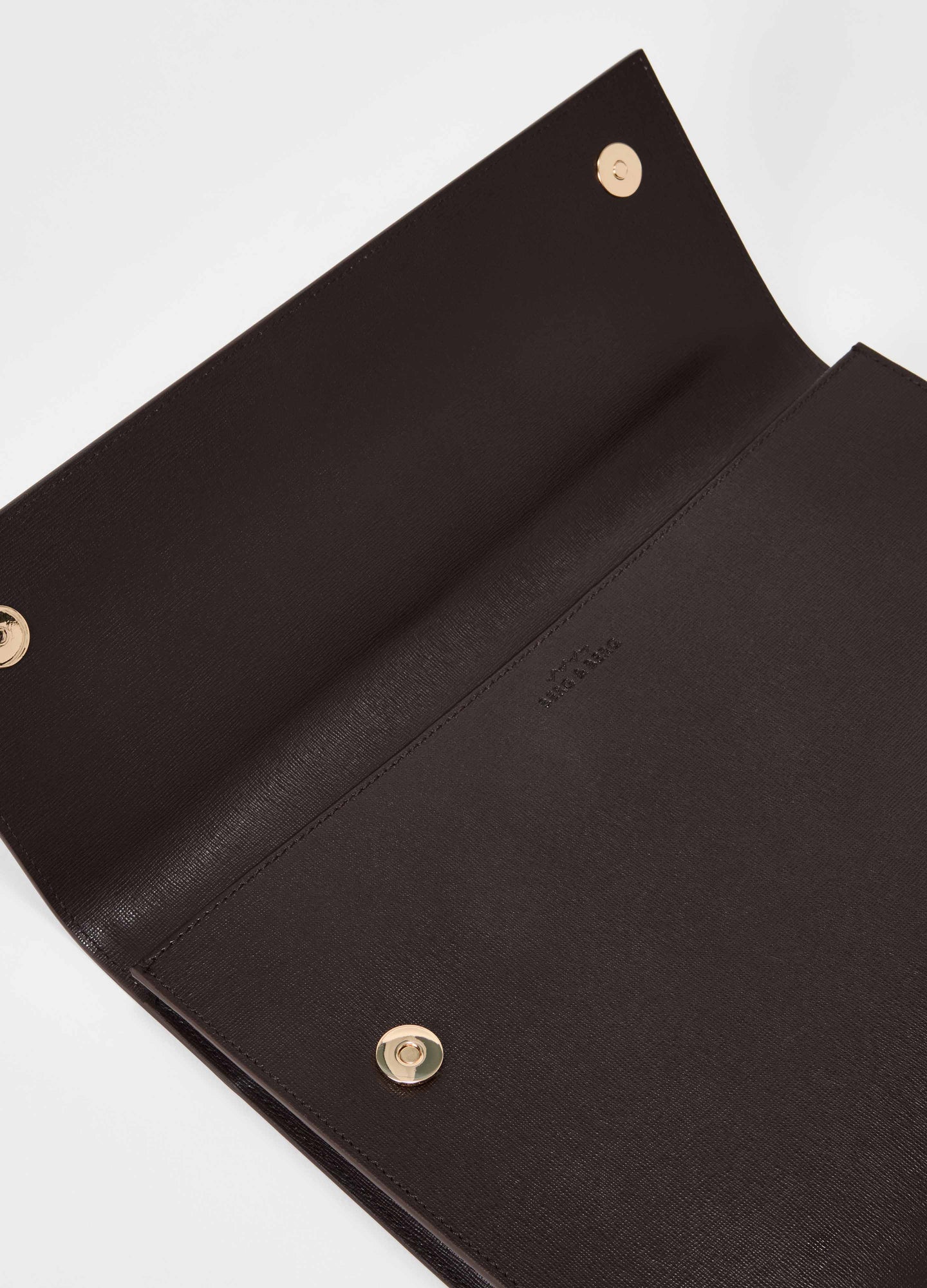 Saffiano Leather Laptop Portfolio - Dark Brown Berg&Berg