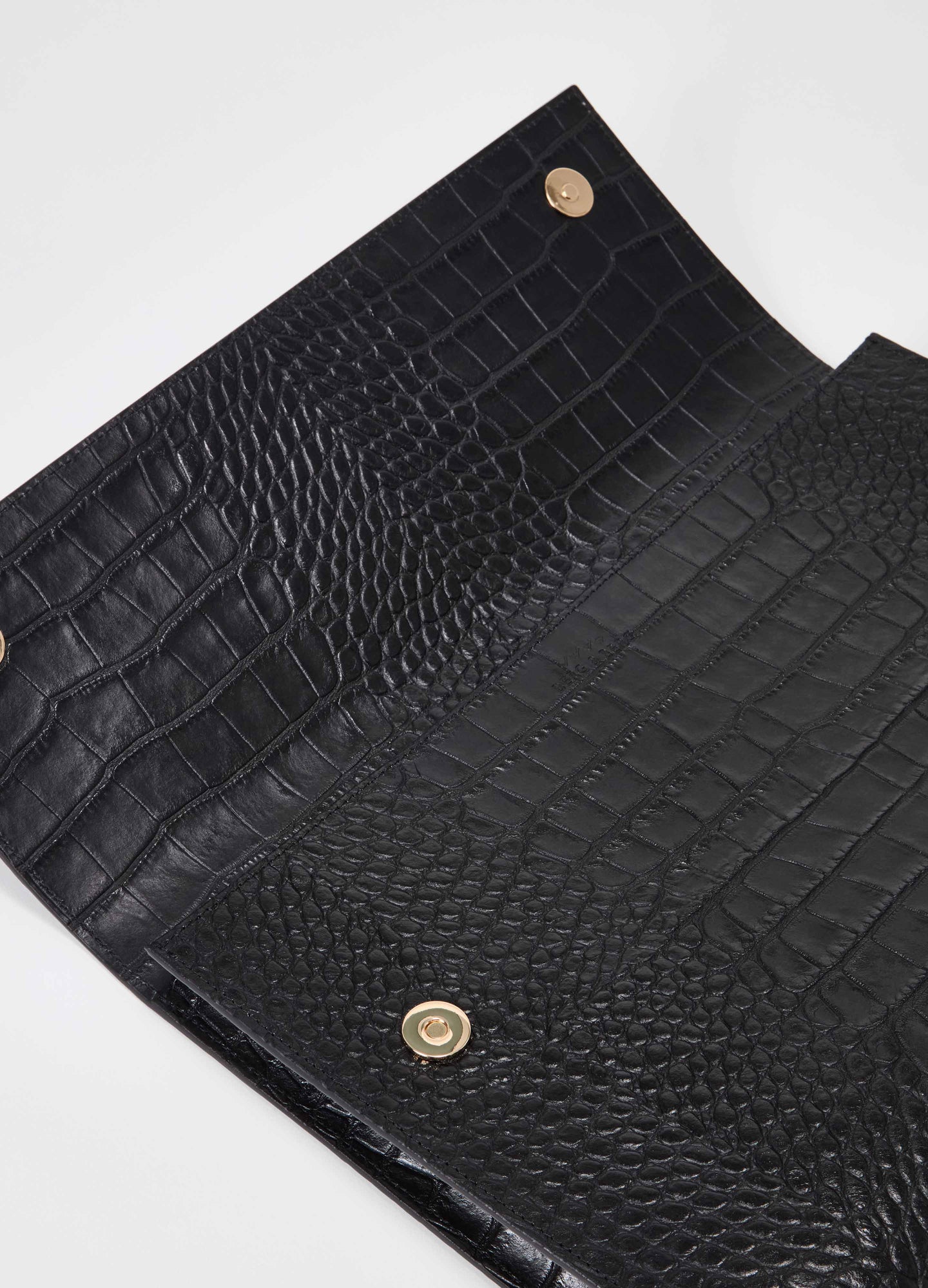 Croco Calf Laptop Portfolio - Black Berg&Berg