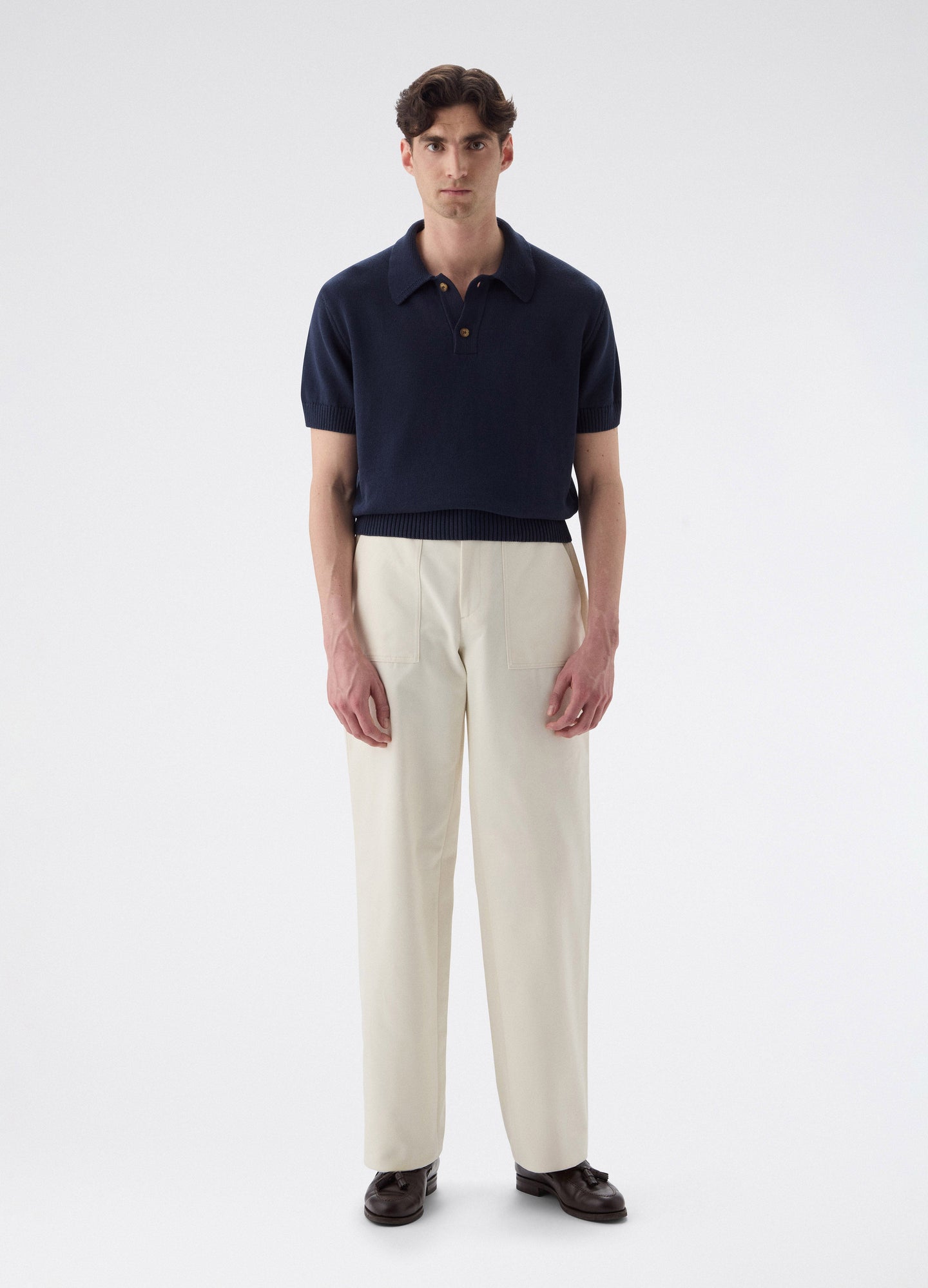 Albert Fatigue Trousers - Ecru Berg & Berg