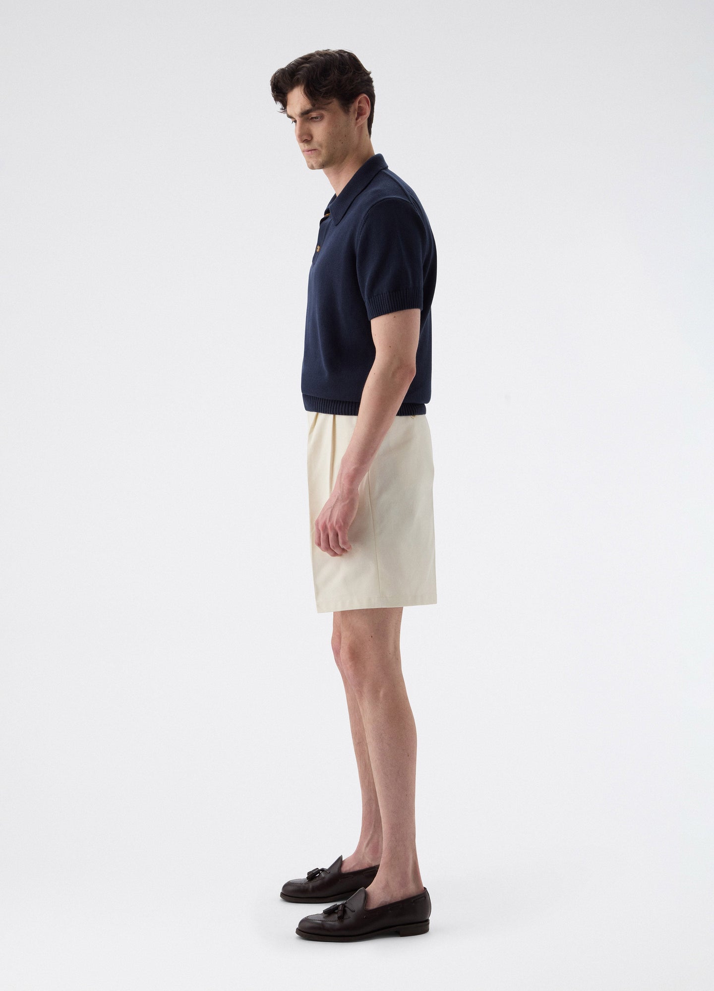 Antonello Cotton Shorts - Ecru Berg & Berg