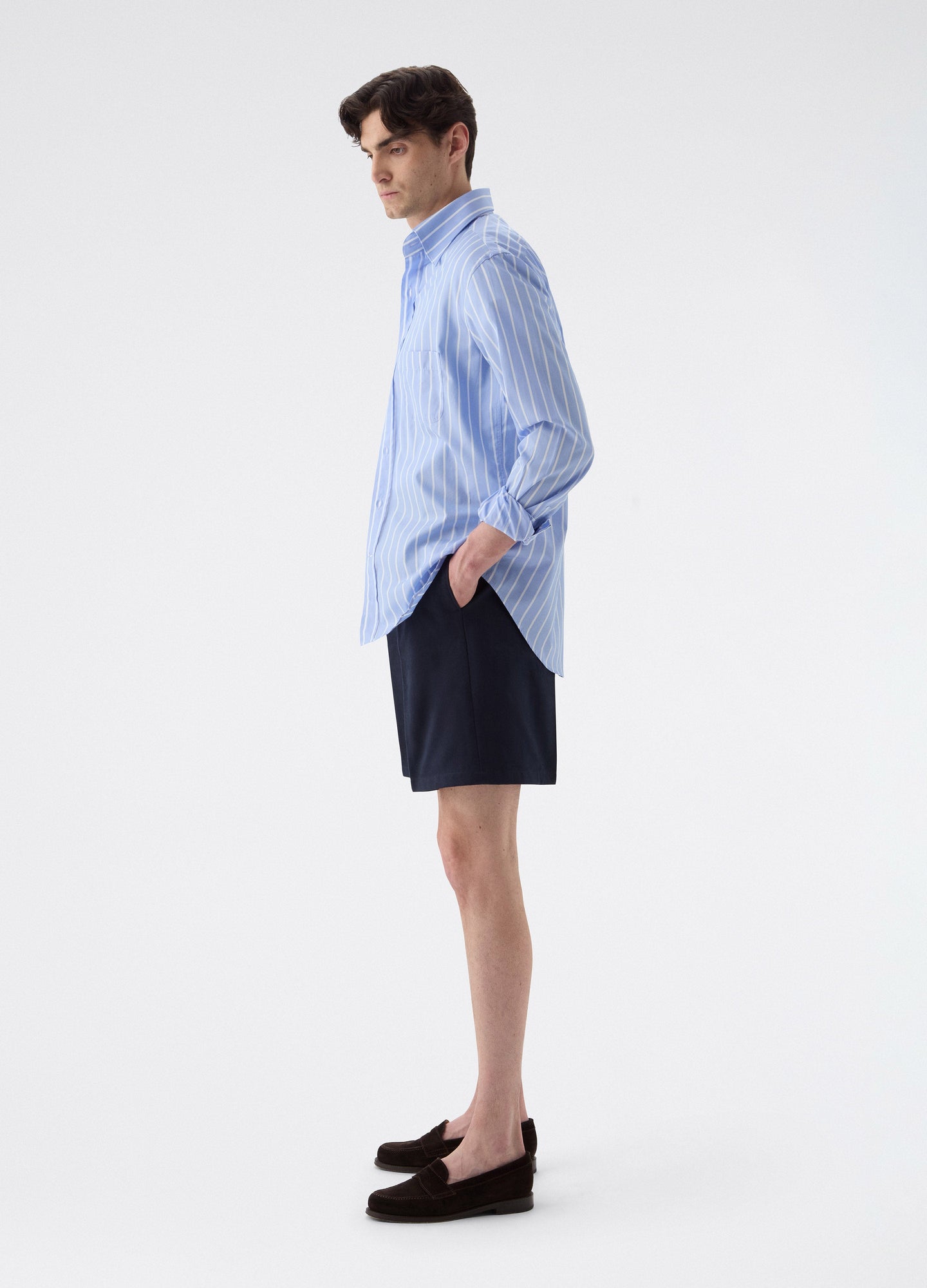 Antonello Cotton Shorts - Navy Berg & Berg