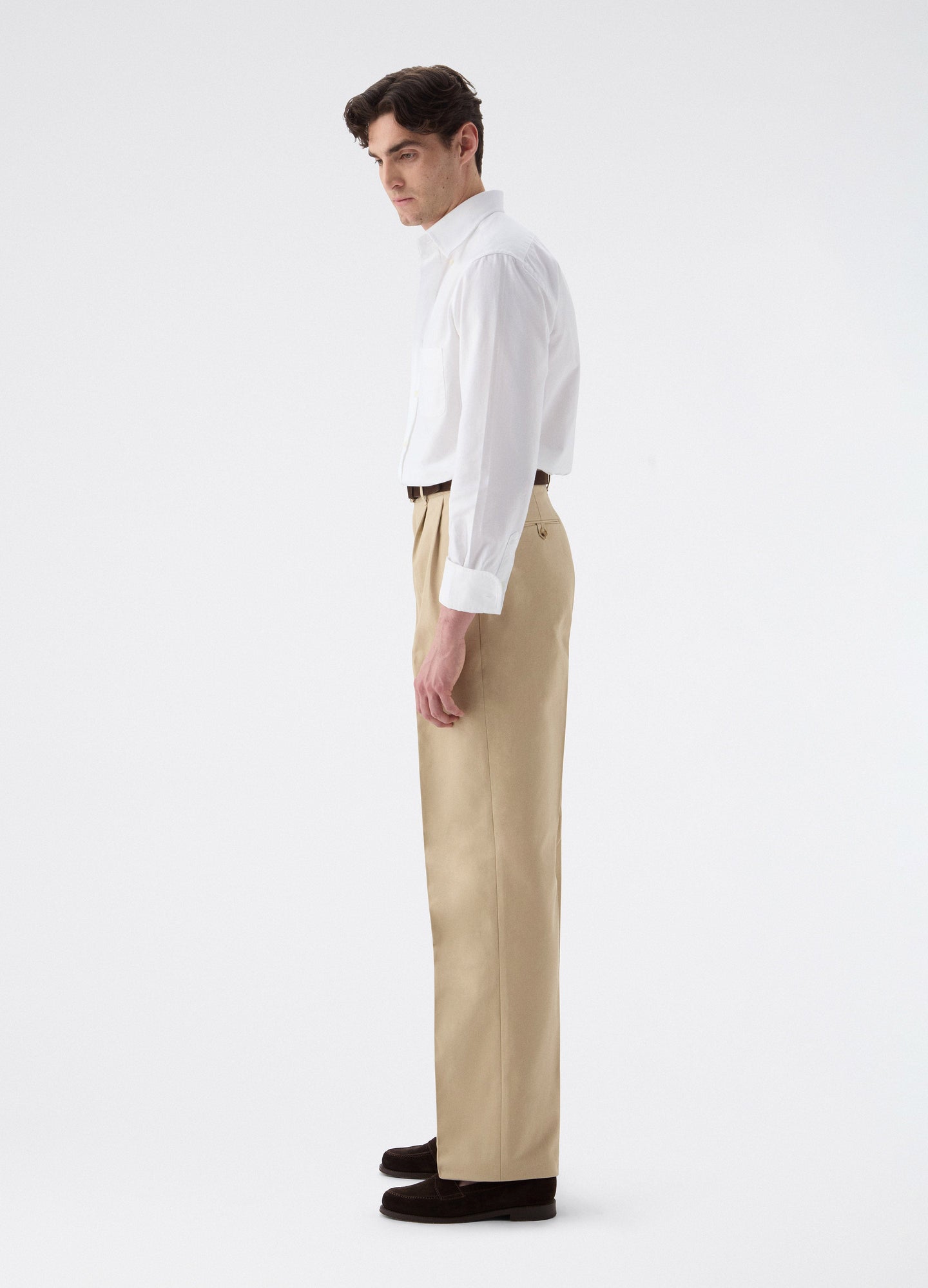 Antonello Cotton Trousers - Tan Berg & Berg