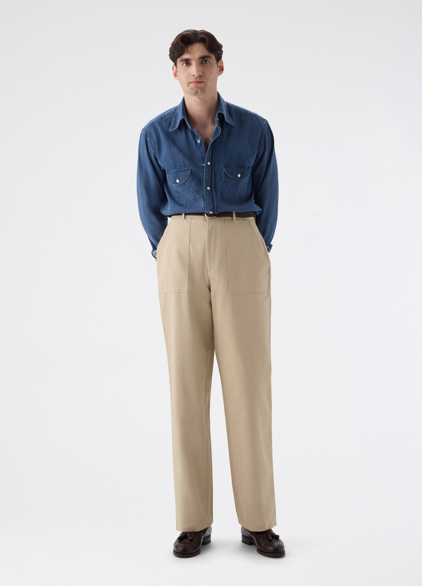 Albert Fatigue Trousers - Tan Berg & Berg
