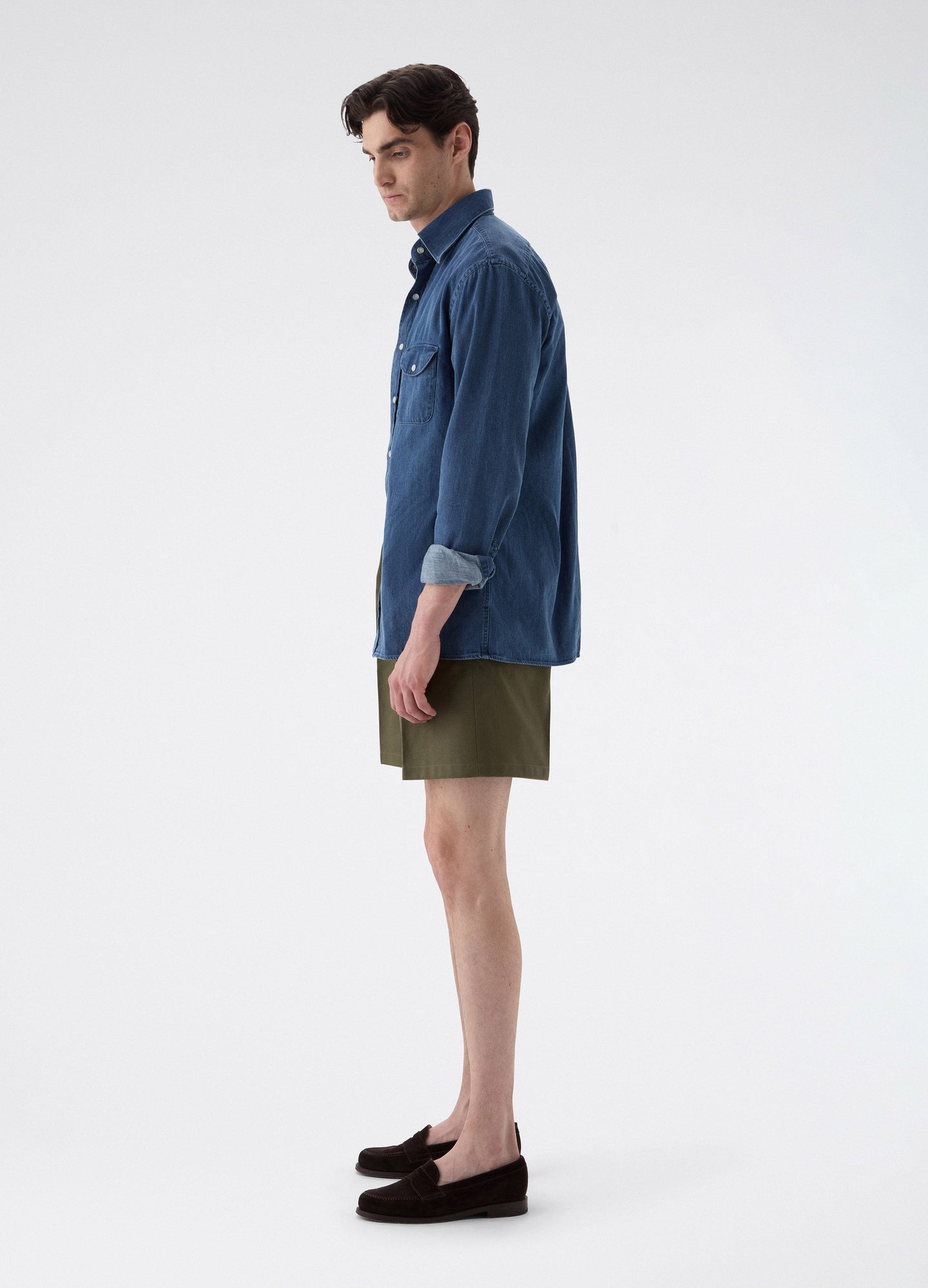 Antonello Cotton Shorts - Olive Berg & Berg