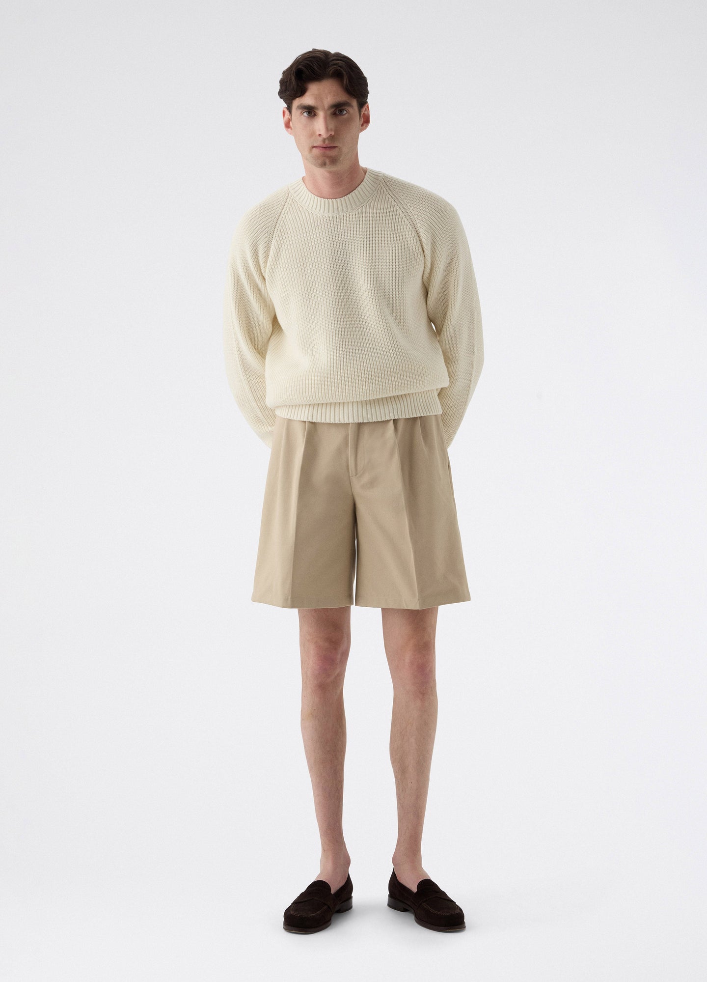 Antonello Cotton Shorts - Tan Berg & Berg