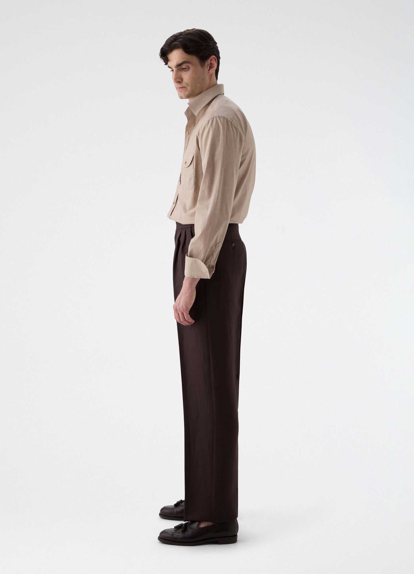 Don Sport Wool/Linen Suit Jacket - Brown Berg & Berg