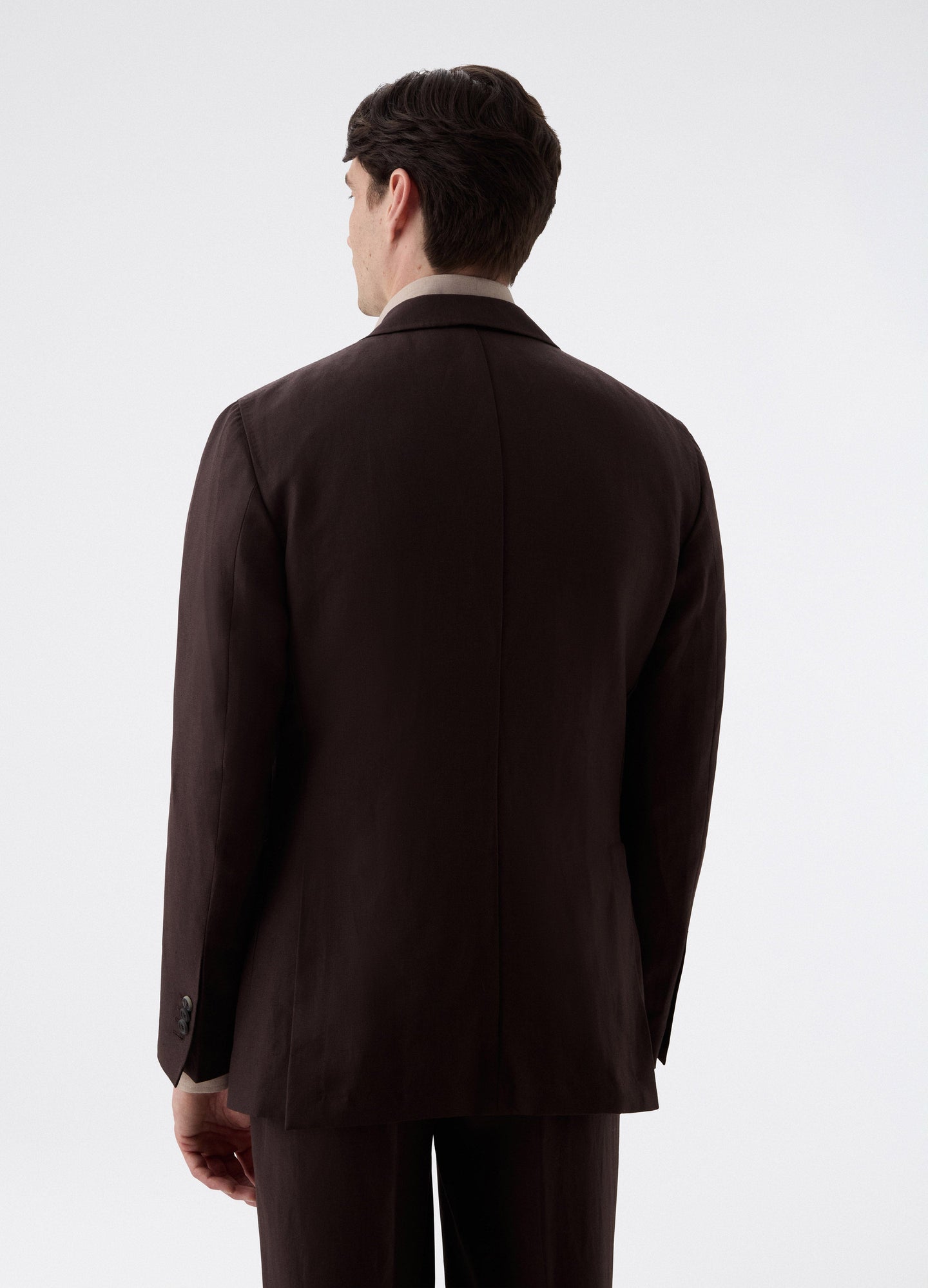 Don Sport Wool/Linen Suit Jacket - Brown Berg & Berg