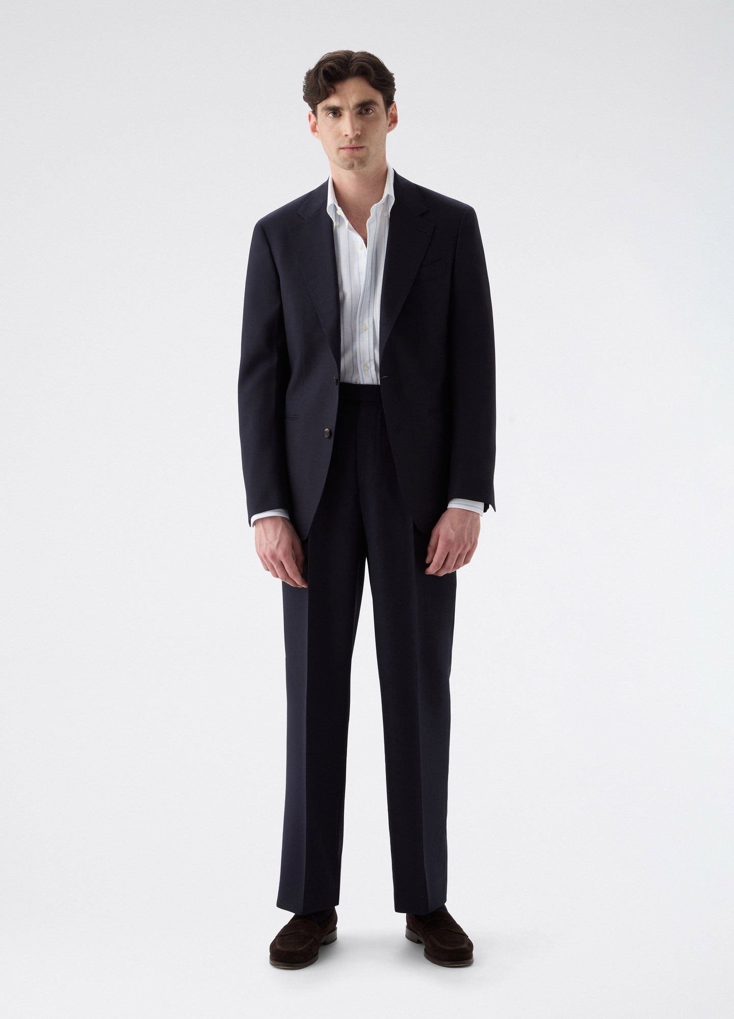 Don High Twist Suit Jacket - Navy Berg & Berg
