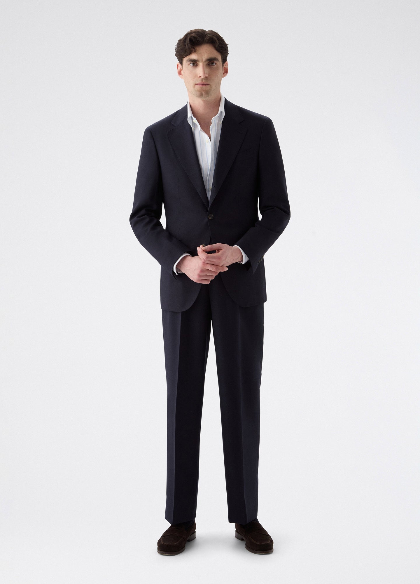 Don High Twist Suit Jacket - Navy Berg & Berg
