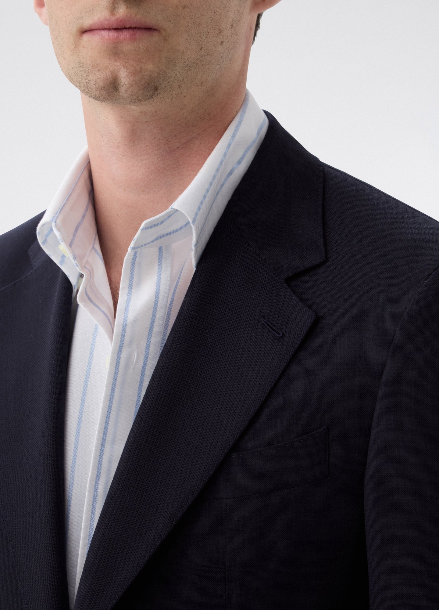 Don High Twist Suit Jacket - Navy Berg & Berg