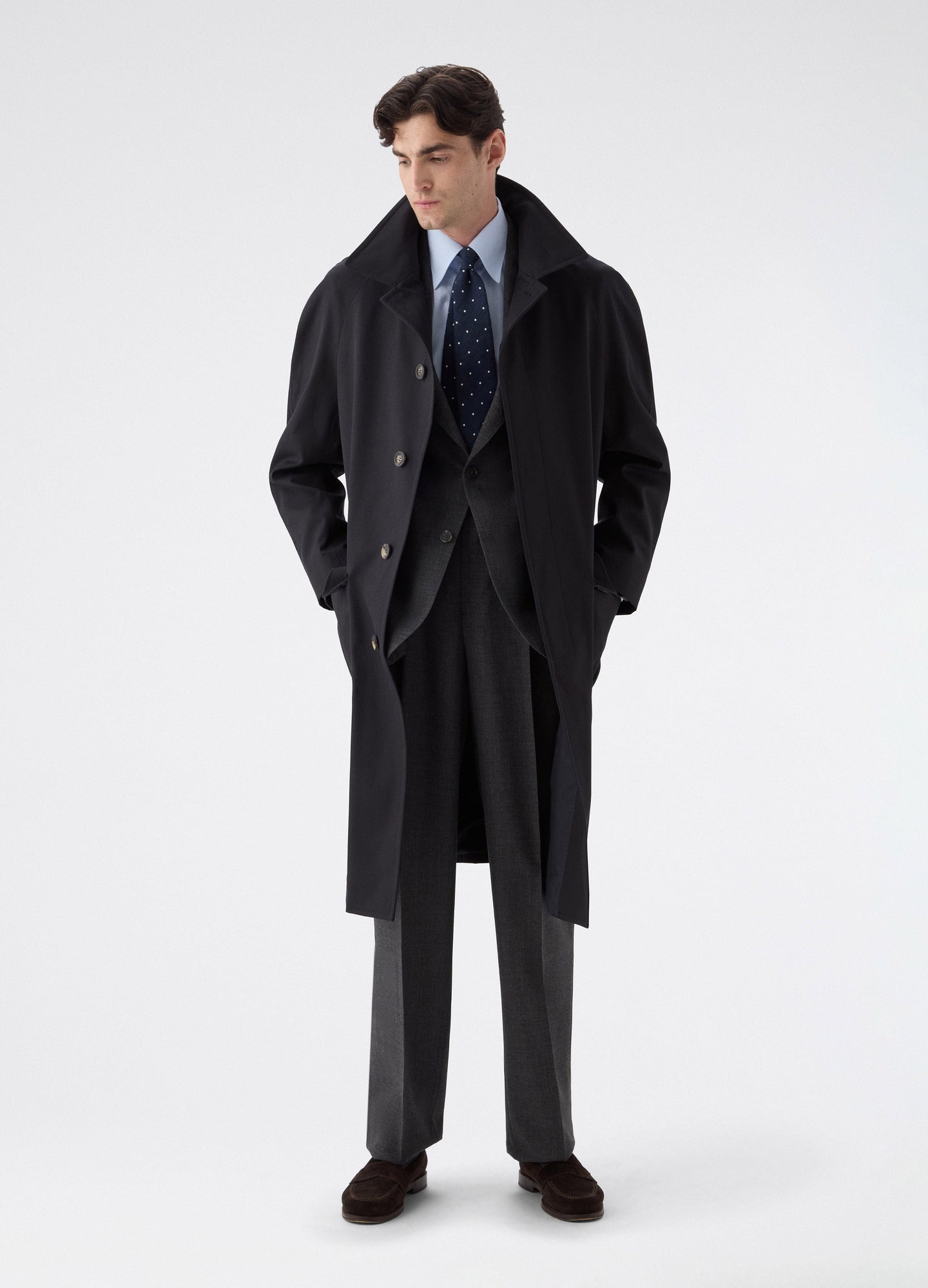 Nelson Raglan Coat - Navy Berg & Berg