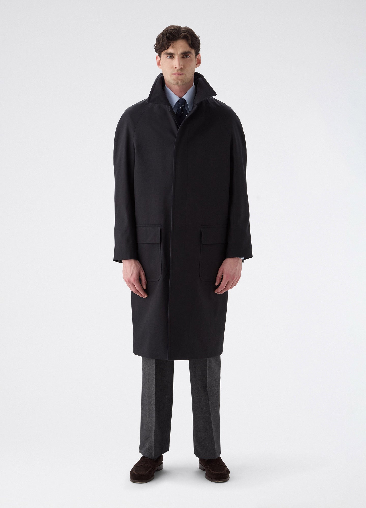 Nelson Raglan Coat - Navy Berg & Berg