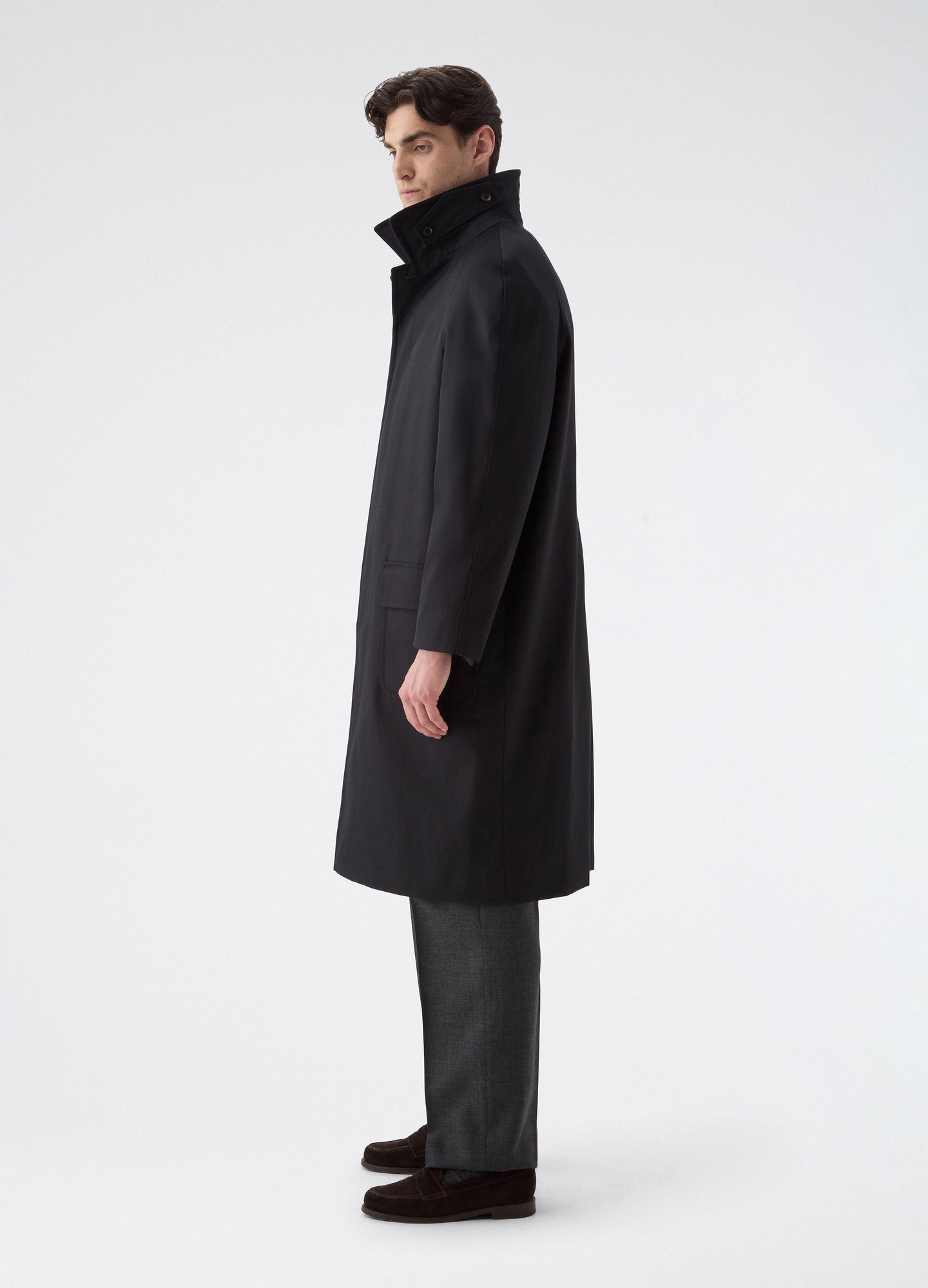 Nelson Raglan Coat - Navy Berg & Berg