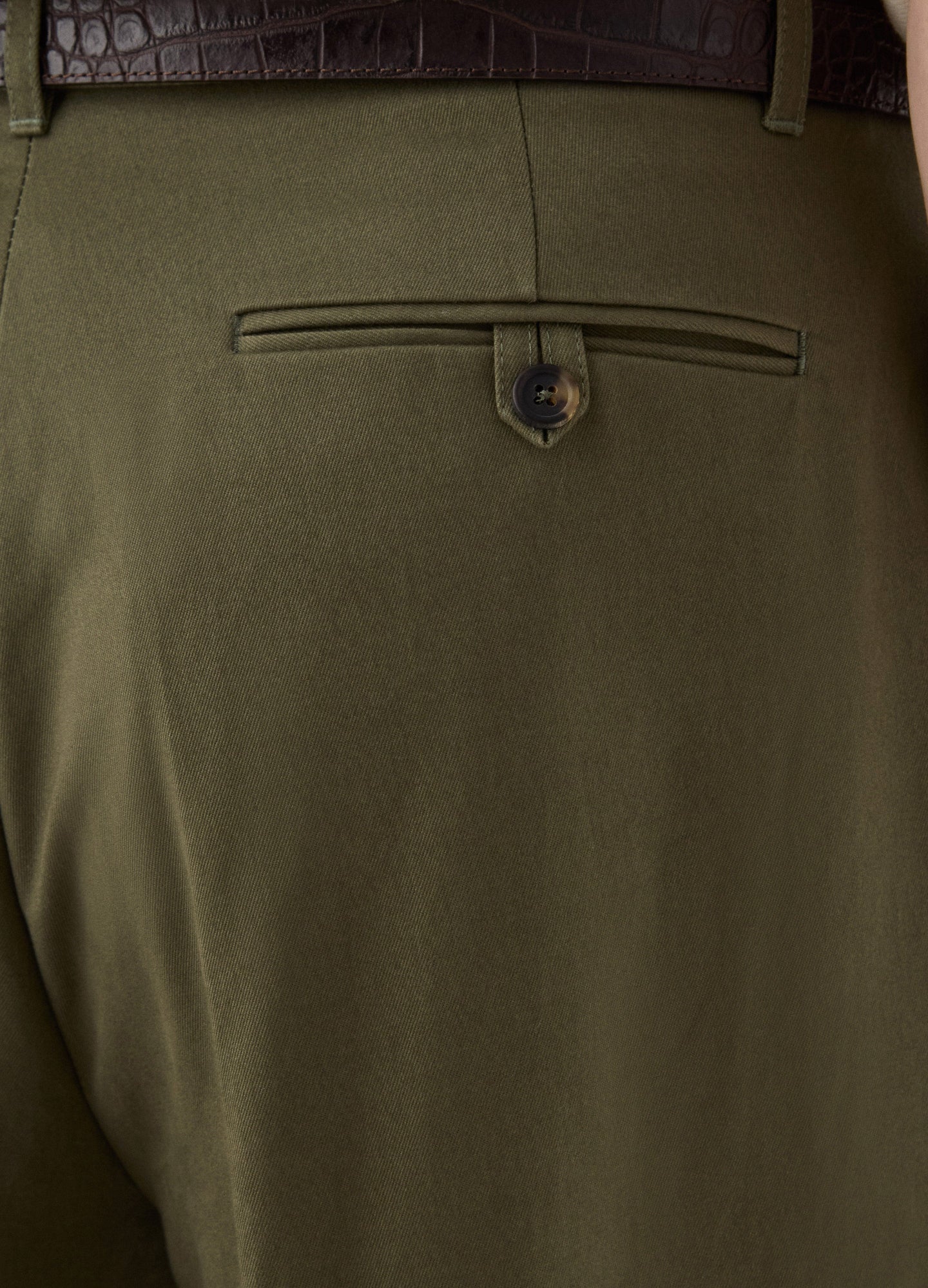 Antonello Cotton Trousers - Olive Berg & Berg