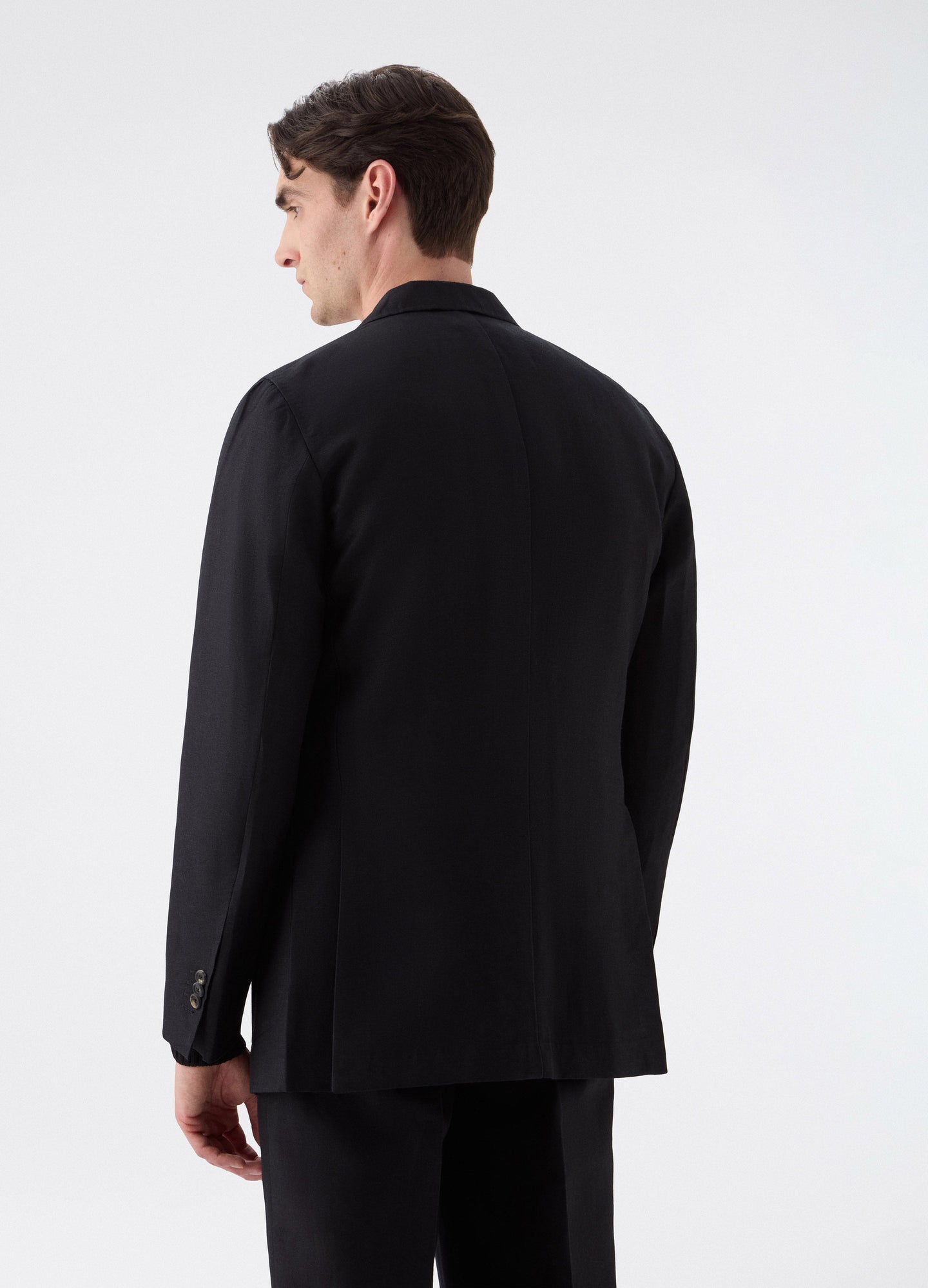 Don Sport Wool/Linen Suit Jacket - Black Berg & Berg