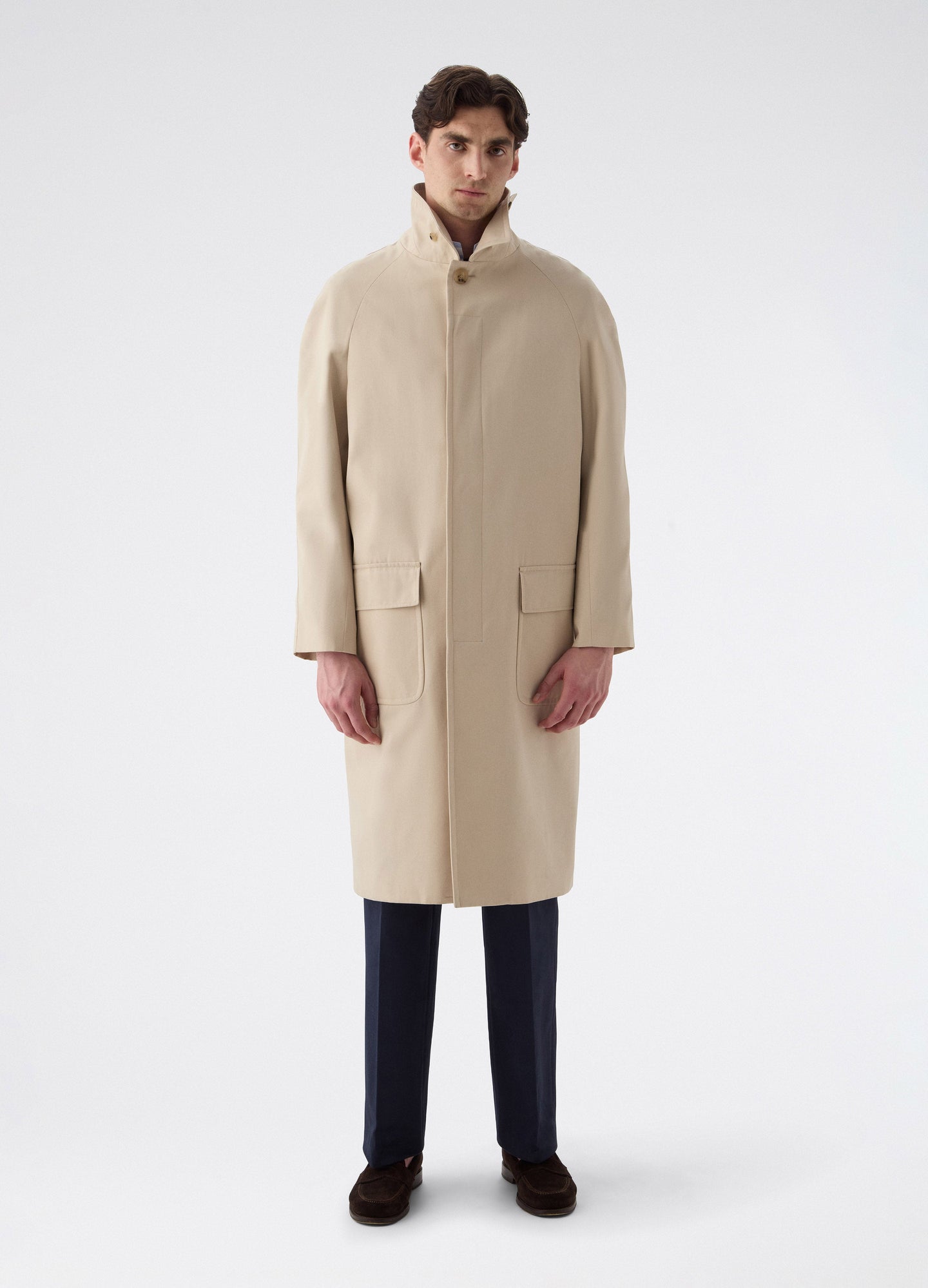 Nelson Raglan Coat - Sand Berg & Berg