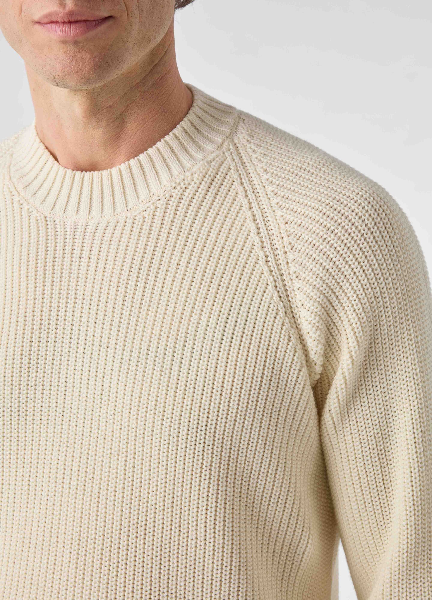 Bengt Raglan Sweater - Off White | Berg & Berg