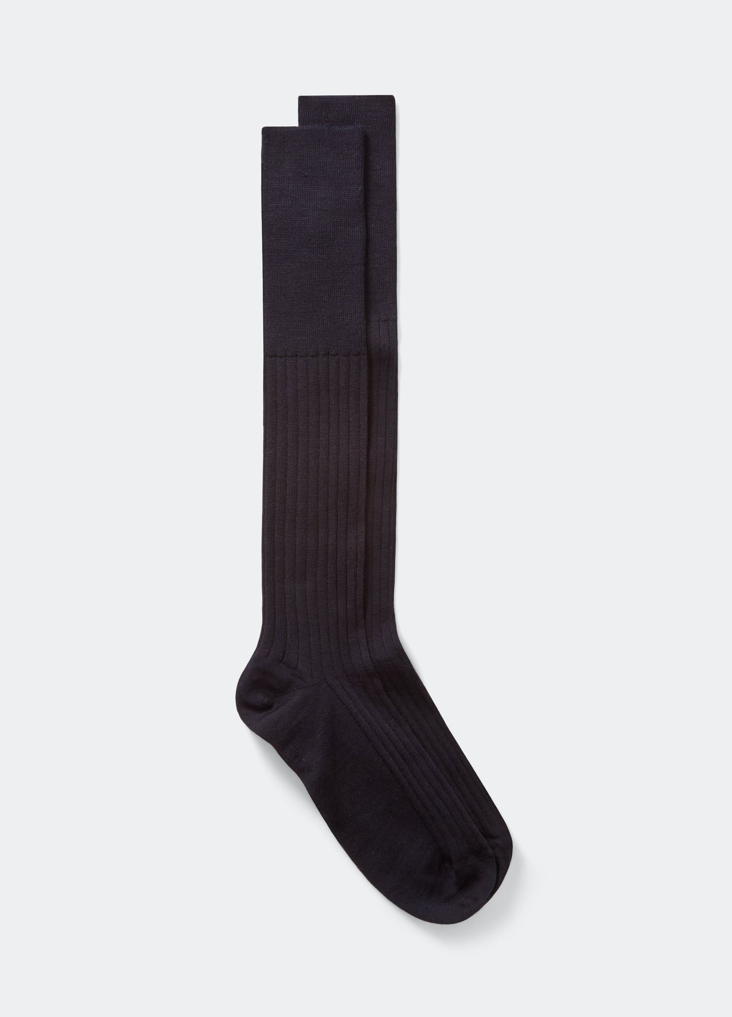 Over the Calf Wool Socks - Navy Berg & Berg