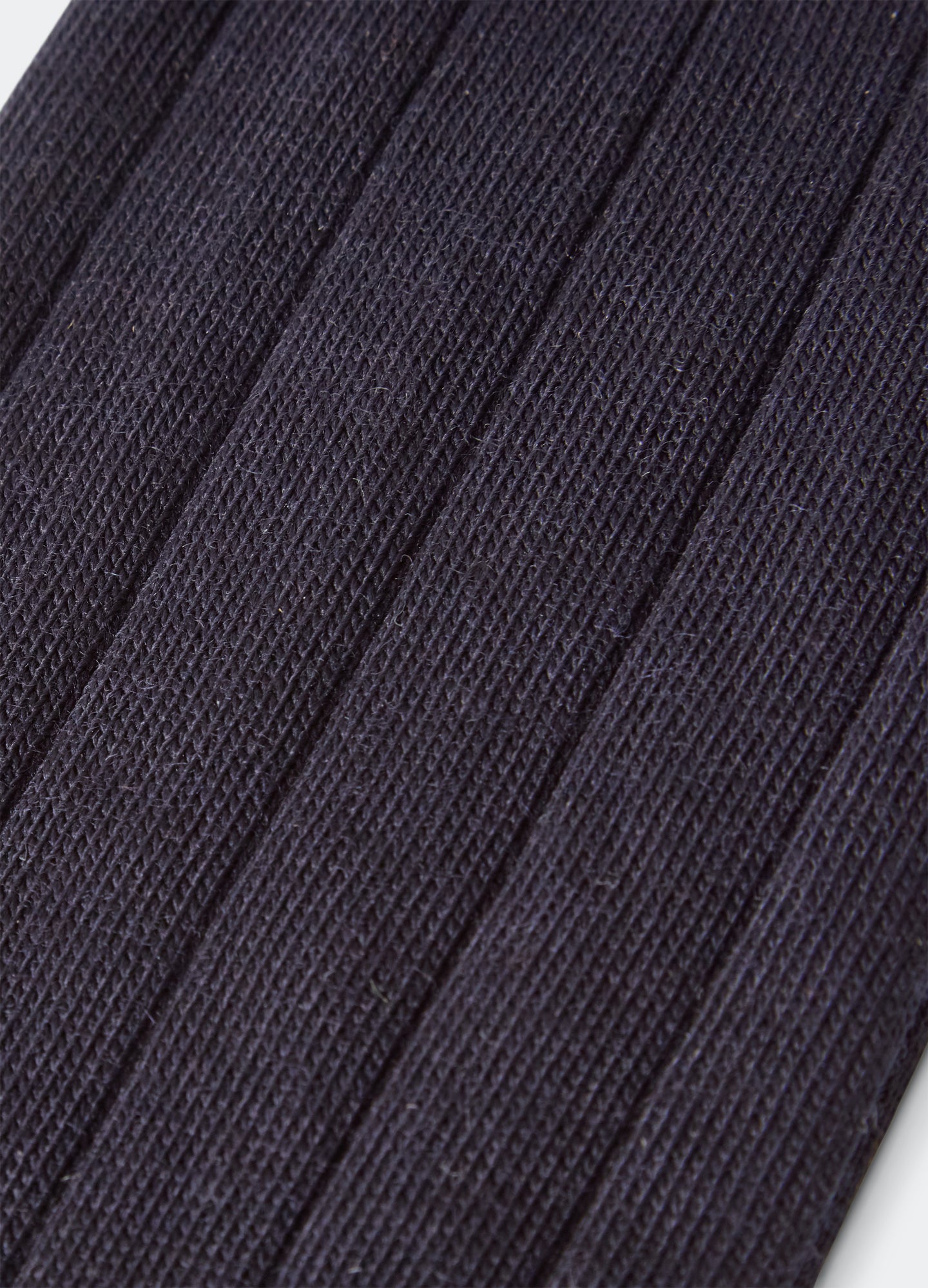 Wide Rib Wool Socks - Navy Berg & Berg